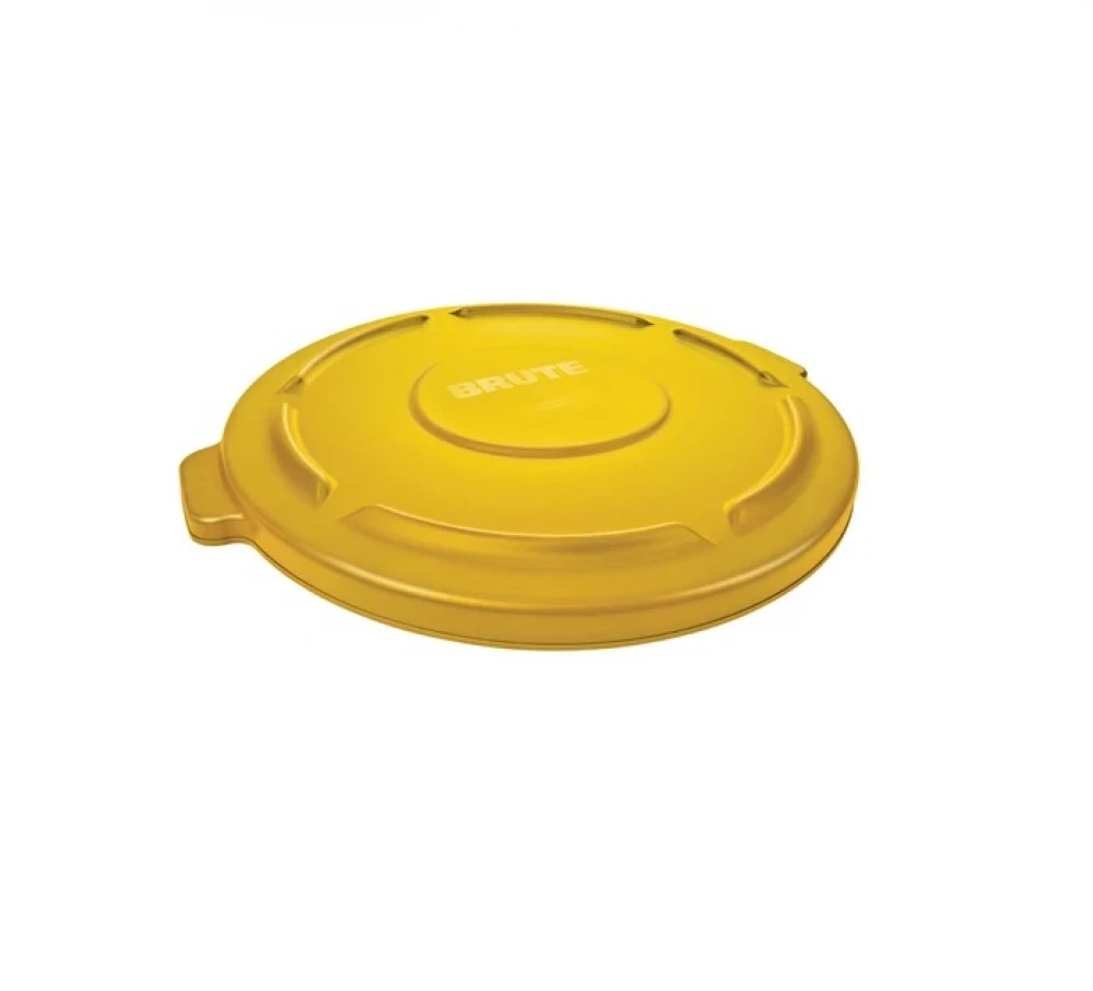 Rubbermaid Brute 2619 Flat Top Lid For 2620 Container - Yellow 504Cm L X 504Cm W X 45Cm H