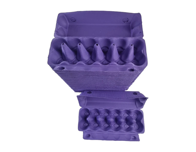 75 X Dark Purple Full Dozen Carton 12-Egg Recyclable Egg Cartons Paper