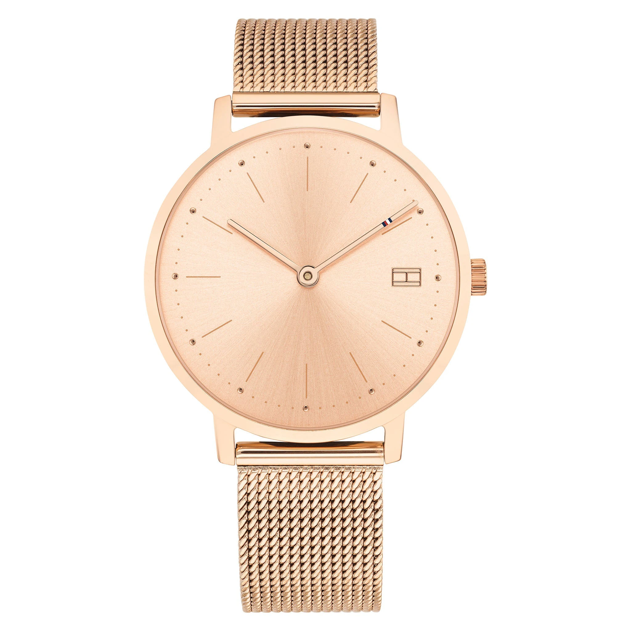 Tommy Hilfiger Rose Gold Steel Mesh Women's Watch - 1781926