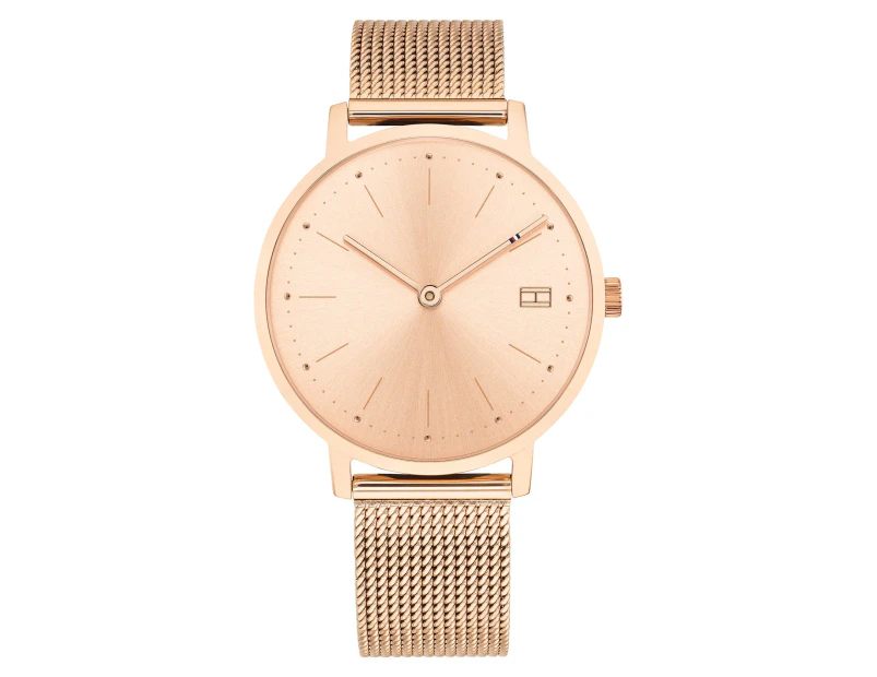 Tommy Hilfiger Rose Gold Steel Mesh Women's Watch - 1781926