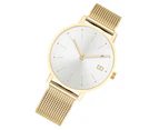 Tommy Hilfiger Gold Steel Mesh White Dial Women's Watch - 1781927