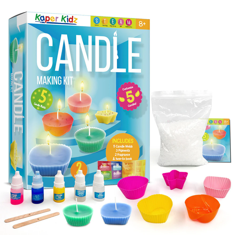 Kaper Kidz Candle Making Crafting Kit Kids/Childrens Activity Toys 8Y+