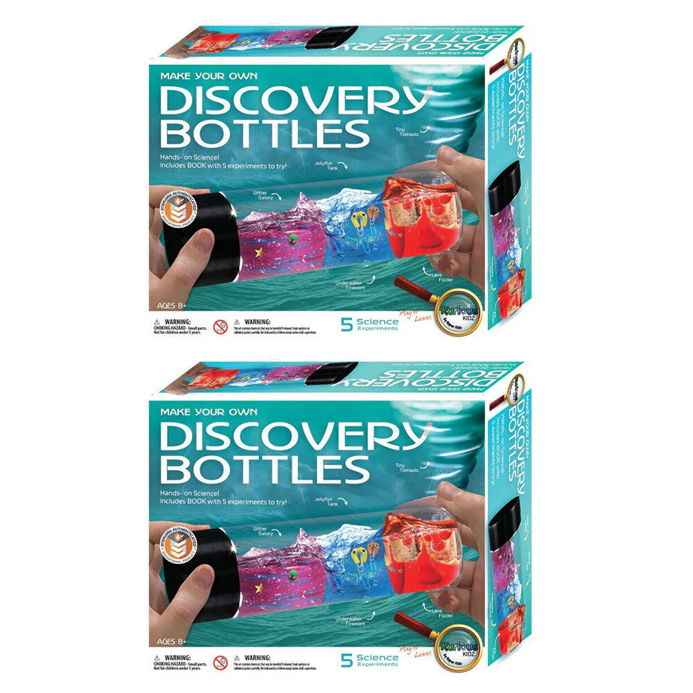 2x Kaper Kidz 5- In-1 Make Your Own Discovery Bottle Kids/Childrens Toy 8Y+