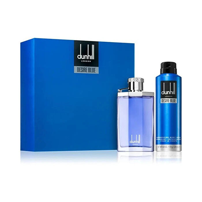 Dunhill Desire Blue 2pc Set  EDT & Deo Body Spray 100ml 180ml