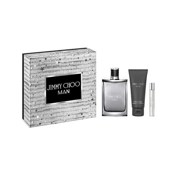 Jimmy Choo Man Set  EDT & Aftershave Balm & Travel Mini 7.5ml 100ml