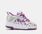 Heelys Girls' POP Strive Skate Shoes - White/Purple/Hot Pink