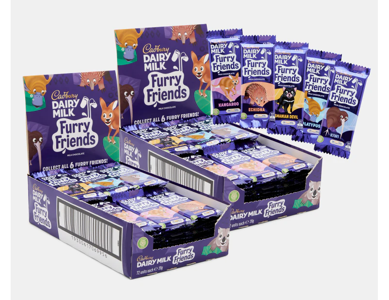 2 x 72pk Cadbury Furry Friends 20g