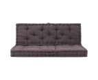 Charcoal Cushions 2 Pcs For Garden Bench Pallet Sofa Cushion Set Decorative Seat Pad