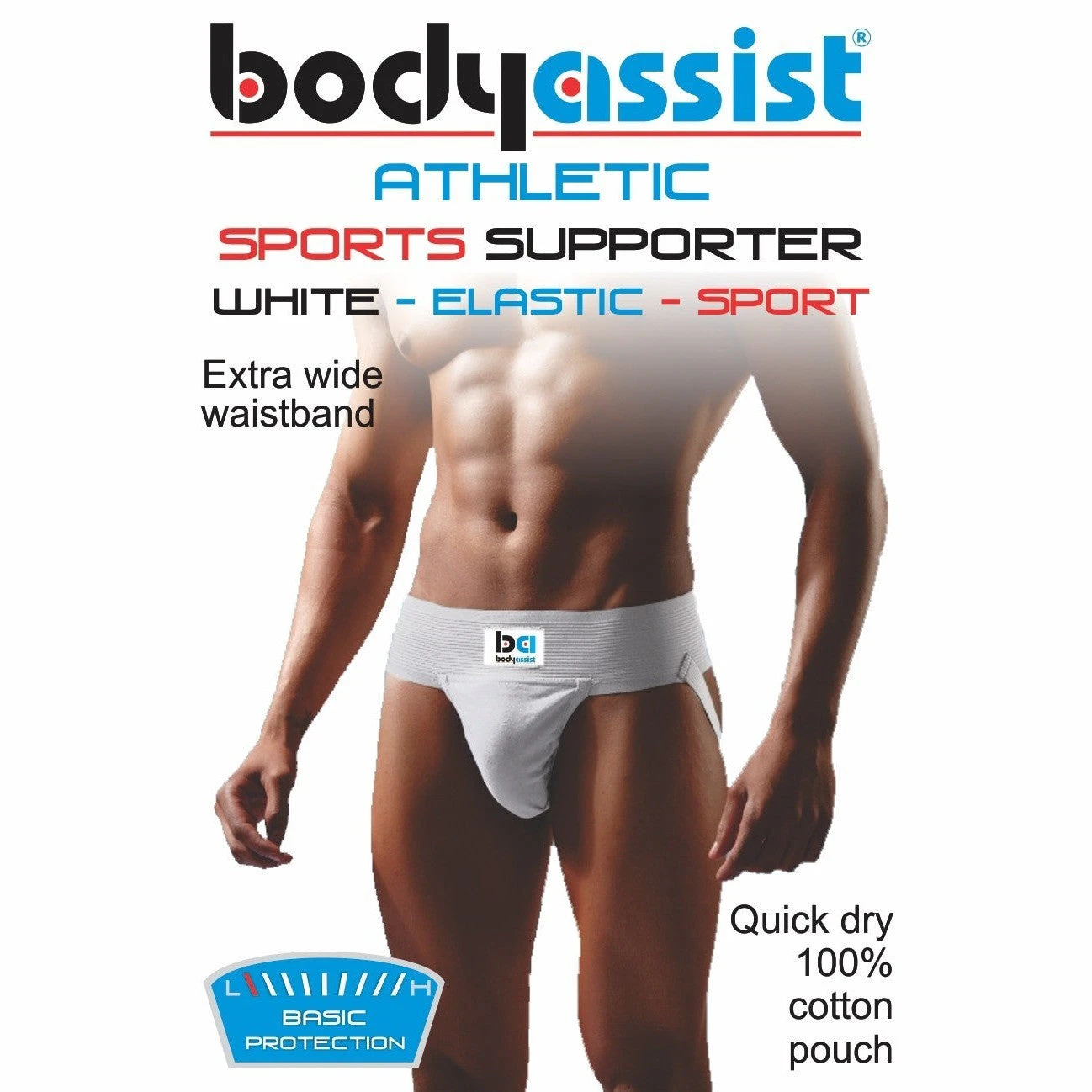 Adult Sports Supporter Jockstrap White