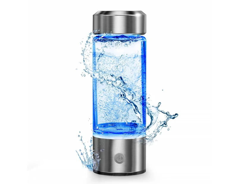 Hydrogen Water Bottle, Portable Hydrogen Water Ionizer Machine, Hydrogen Water Generator, Rechargeable Hydrogen Rich Water Glass Health Cup for Home Trave