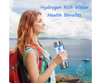 Hydrogen Water Bottle, Portable Hydrogen Water Ionizer Machine, Hydrogen Water Generator, Rechargeable Hydrogen Rich Water Glass Health Cup for Home Trave