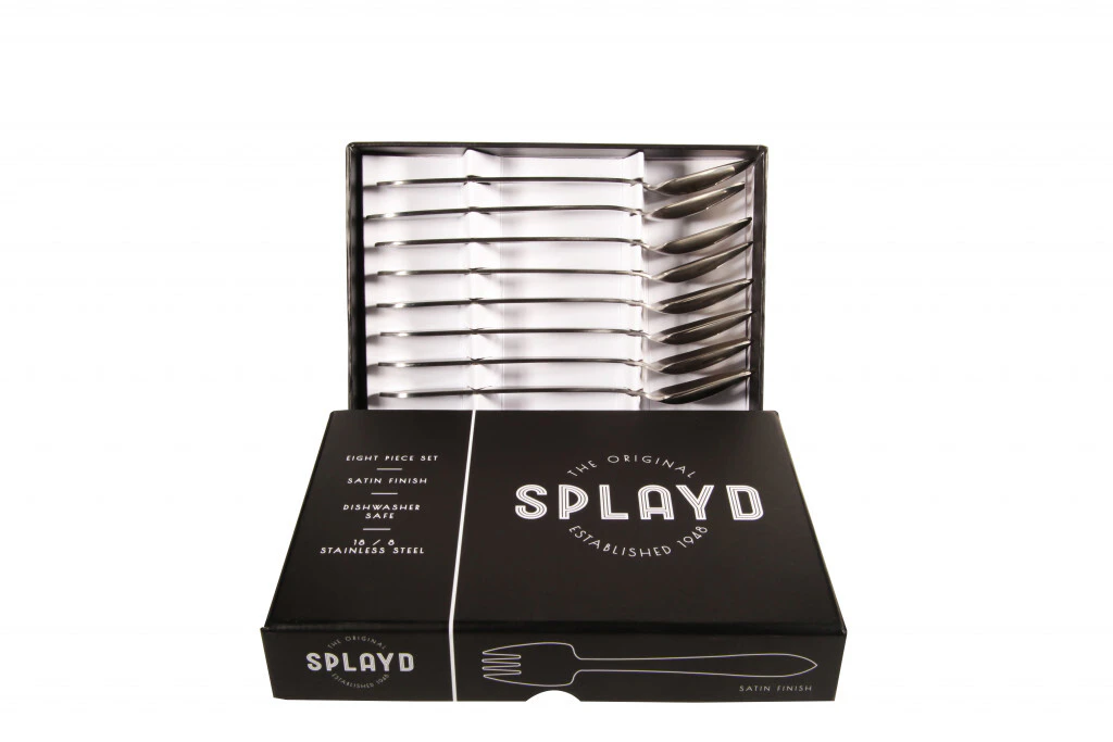 Splayd Black Label Stainless Steel Satin Set of 8