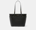 Michael Kors Winston Medium Top Zip Pocket Tote Bag - Black