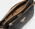 GUESS Noelle Double Pouch Crossbody Bag - Coal Logo