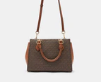 Michael Kors Marilyn Medium Satchel Bag - Brown/Luggage