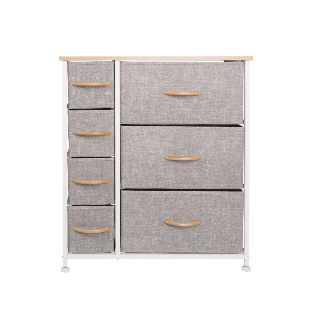 7-Tier Chest Of Drawer Storage Cabinet - Beige