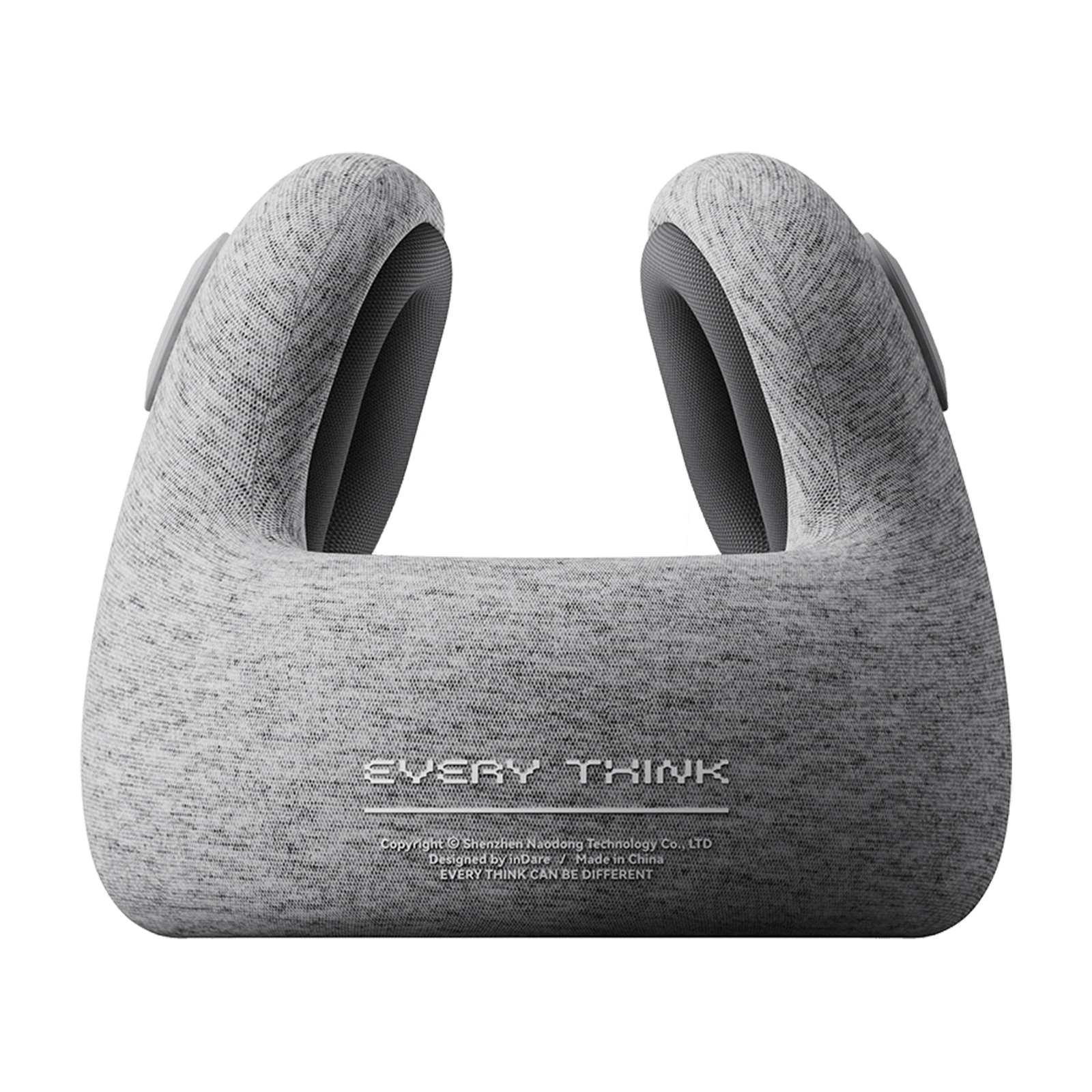 Every Think U-shaped Mesh Fabric Travel Pillow with Noise Reduction Earmuff