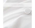 2000TC Egyptian Cotton Bed Flat Fitted Sheet Set Single Double Queen King Size - Frost