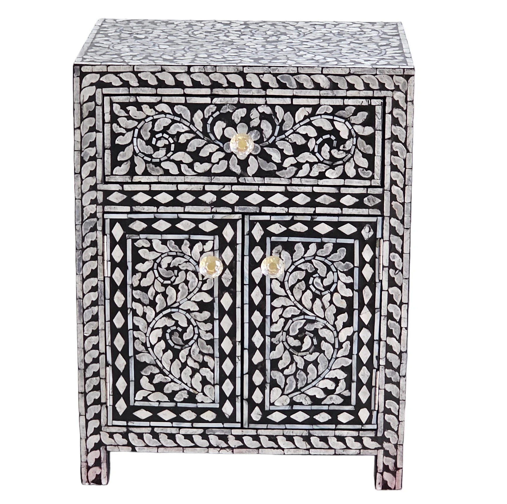 Mother of Pearl Floral Inlay Chest