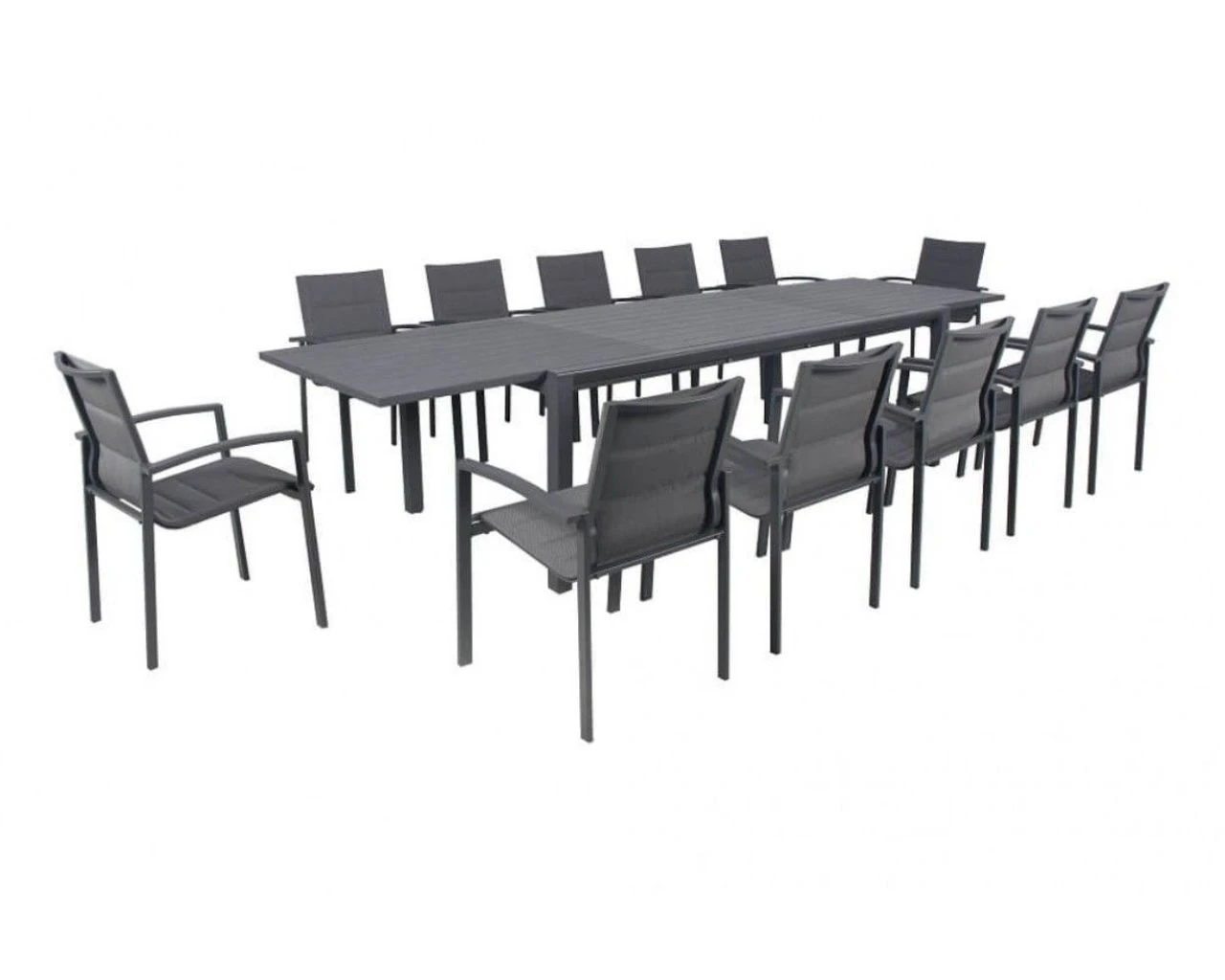 Boston-Jette 13 Piece Dining (Gunmetal Grey) Dining Setting