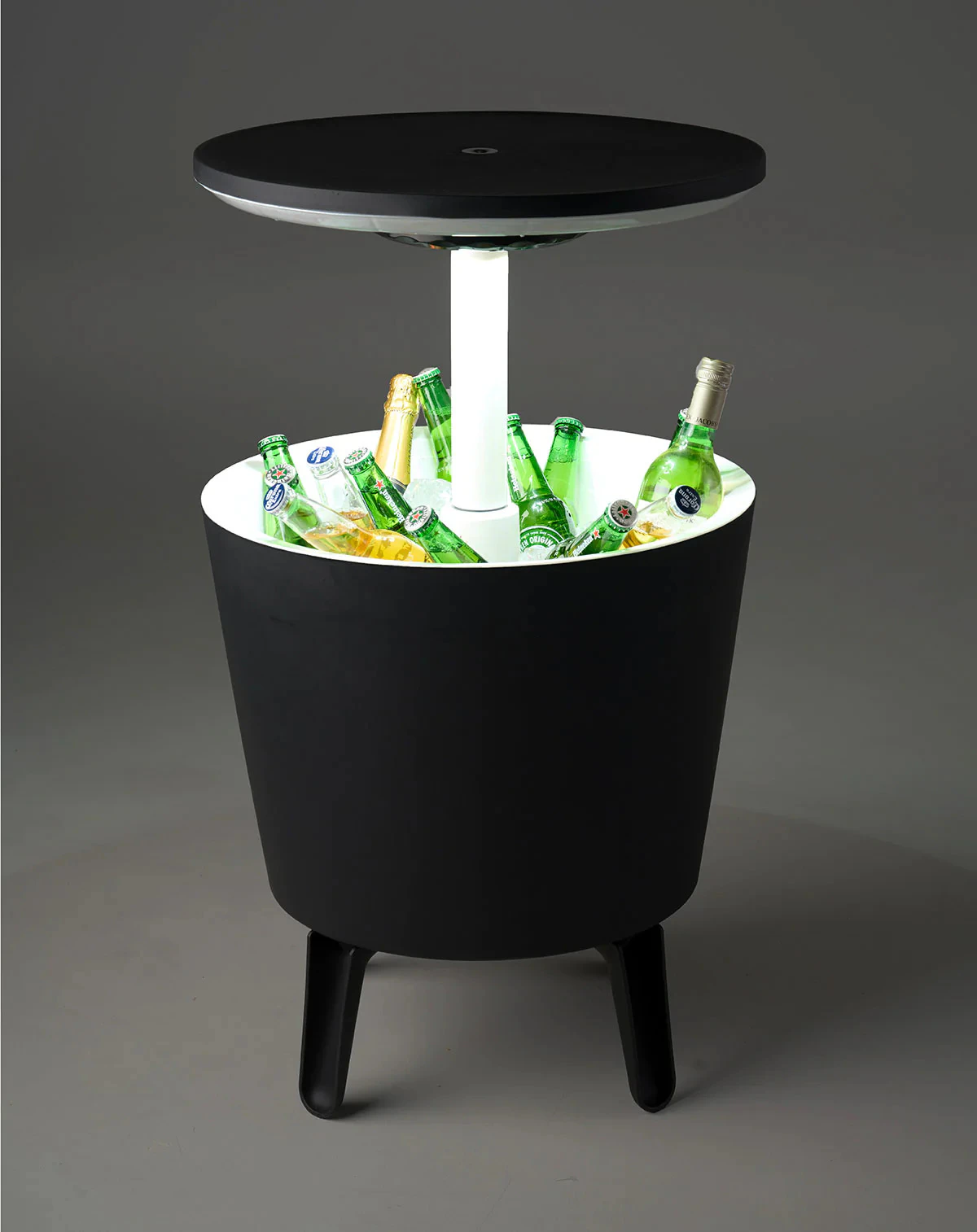 Keter Illuminated Cool Bar - Graphite/ White