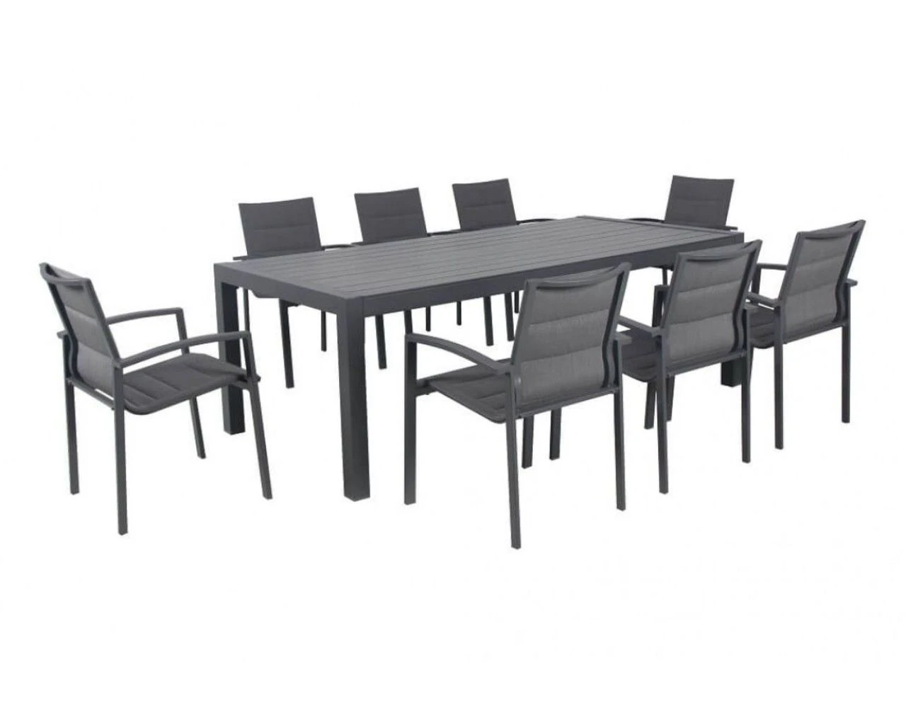 Boston-Jette 9 Piece Dining (Gunmetal Grey) Dining Setting