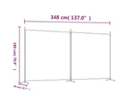 2-Panel Room Divider Privacy Screen Partition Stand Folding Privacy Screen