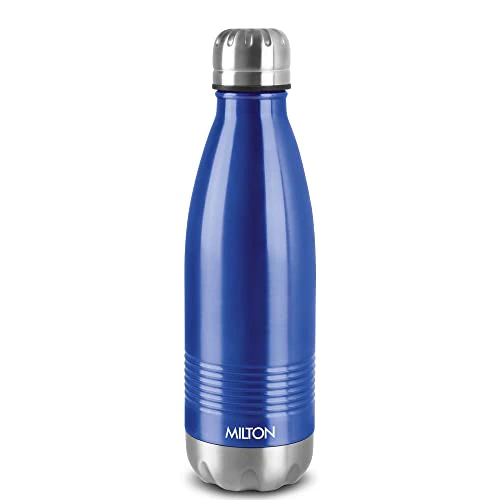 Milton Duo DLX 750 Thermosteel 24 Hours Hot and Cold Water Bottle, 1 Piece, 700 ml, Blue | Leak Proof | Office Bottle | Gym | Home | Kitchen | Hiking | ...