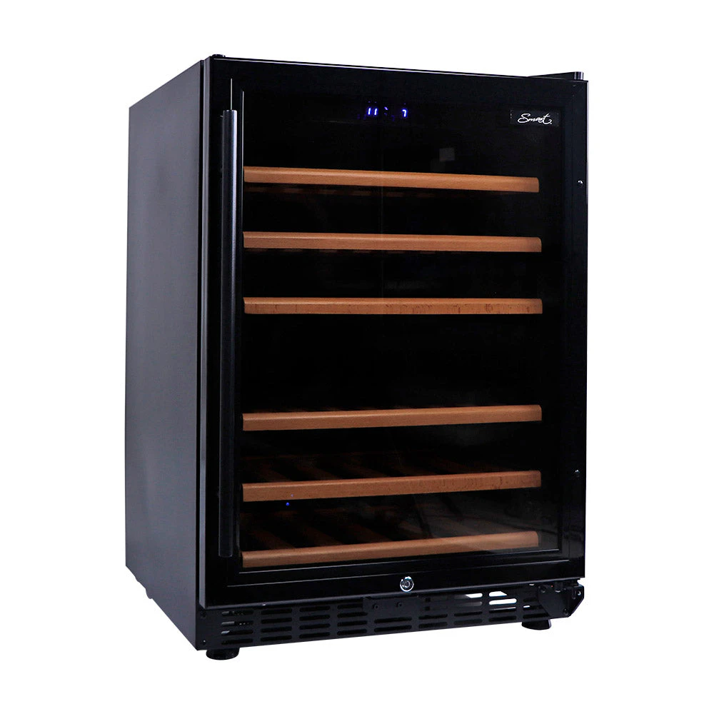 Smart 154L Dual Zone Under Counter Wine Fridge in Black (SMAWC54DN)