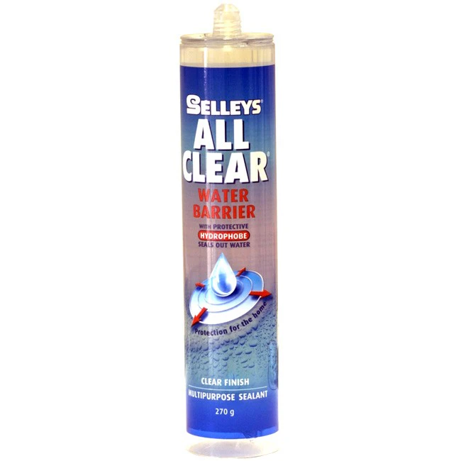 SELLEYS ALLS260  260G All Clear Sealant  Cartridge  Works On Many Wet Surfaces  270G ALL CLEAR SEALANT