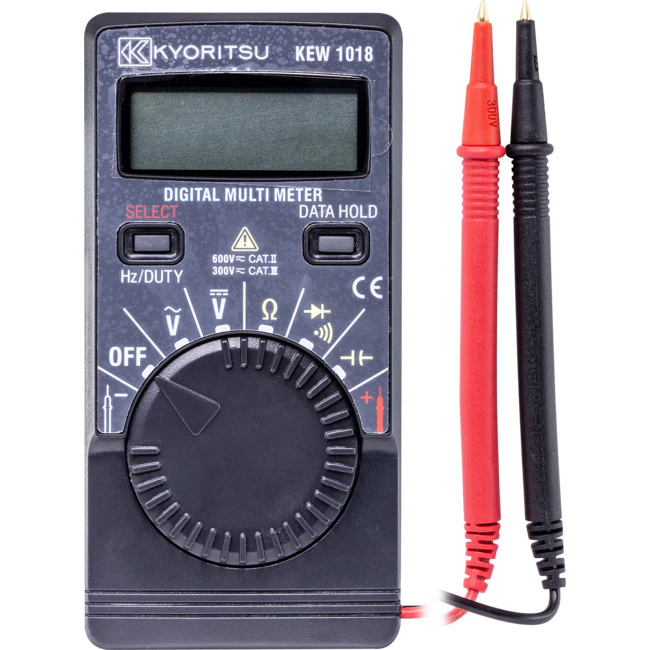 KYORITSU 1018HKY  Hard Case Digital Multimeter Cat3 Rated -   Rel Function To Check the Difference of Measured Values  HARD CASE DIGITAL