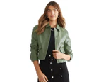 KATIES -  Shirt Style Short Pu Jacket