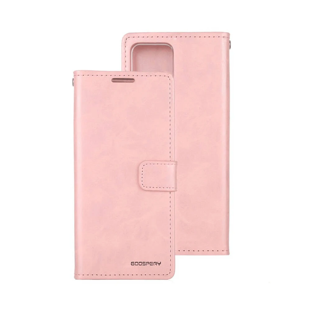 iPhone 14 Pro Max Compatible Case Cover With Bluemoon Diary - Rose Gold