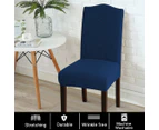 Super Stretch Dining Room Chair Slipcovers Removable Washable Dining Chair Covers - Navy