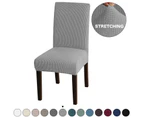 Super Stretch Dining Room Chair Slipcovers Removable Washable Dining Chair Covers - Light Grey