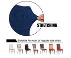 Super Stretch Dining Room Chair Slipcovers Removable Washable Dining Chair Covers - Navy