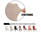 Super Stretch Dining Room Chair Slipcovers Removable Washable Dining Chair Covers - Khaki