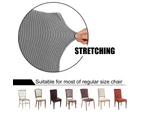 Super Stretch Dining Room Chair Slipcovers Removable Washable Dining Chair Covers - Light Grey