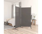 vidaXL 2-Panel Room Divider Anthracite 175x180 cm Fabric