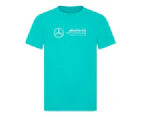 2024 Mercedes Large Logo Tee (Ultra Teal) - Kids