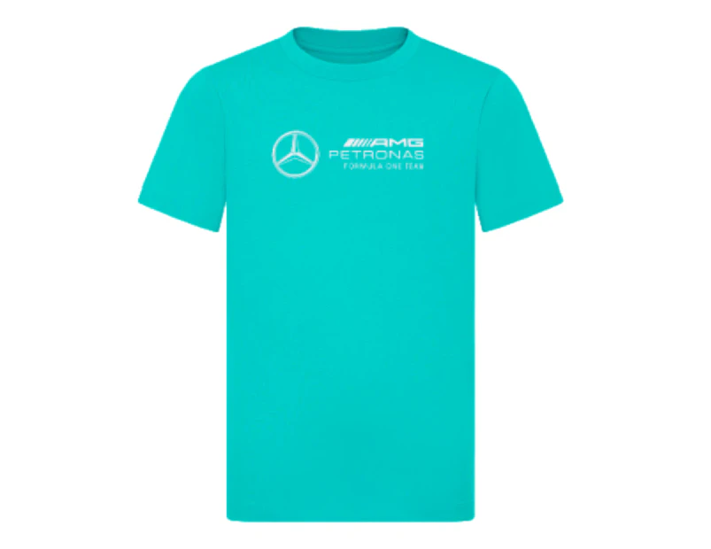 2024 Mercedes Large Logo Tee (Ultra Teal) - Kids