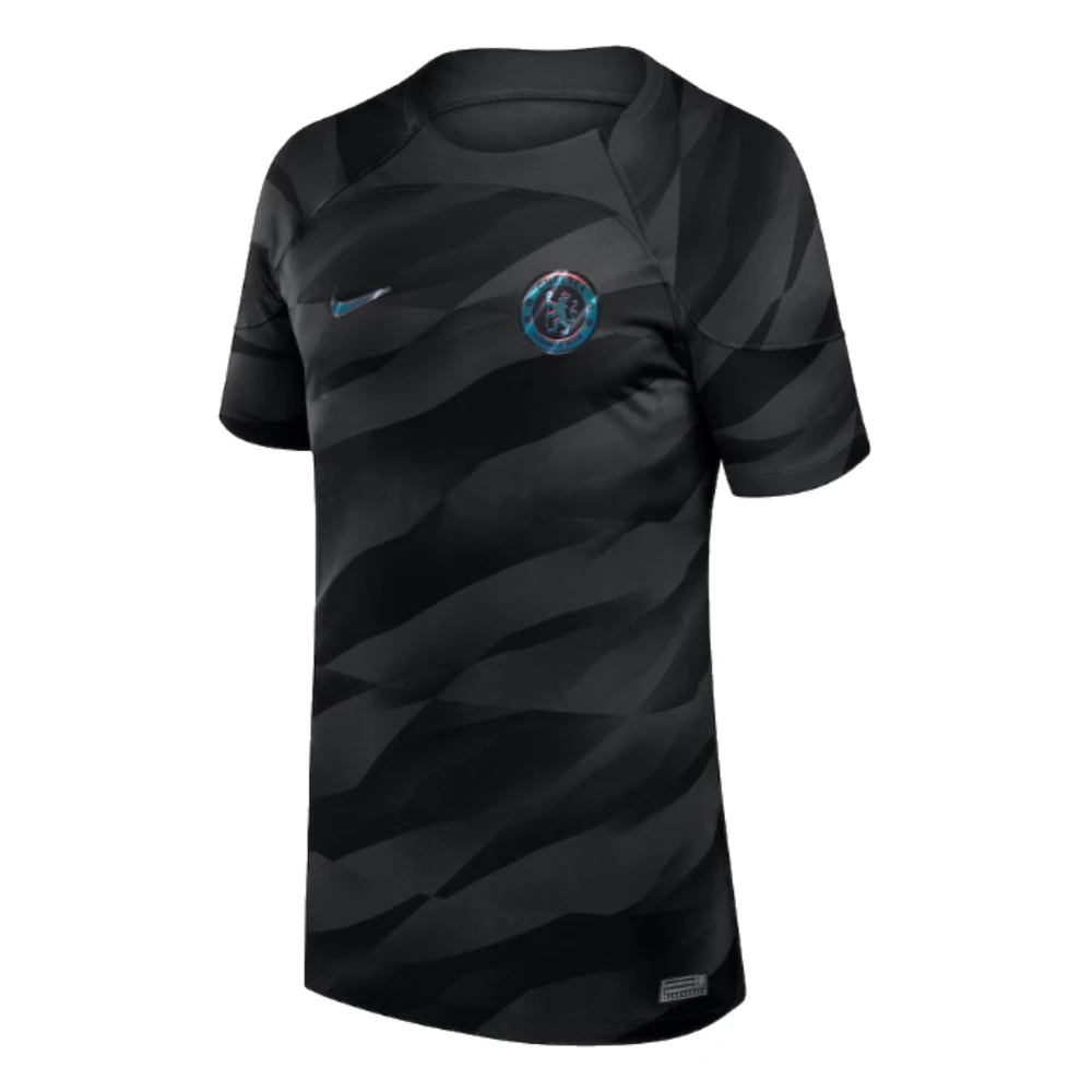 2023-2024 Chelsea Home Goalkeeper Shirt (Black) - KIds