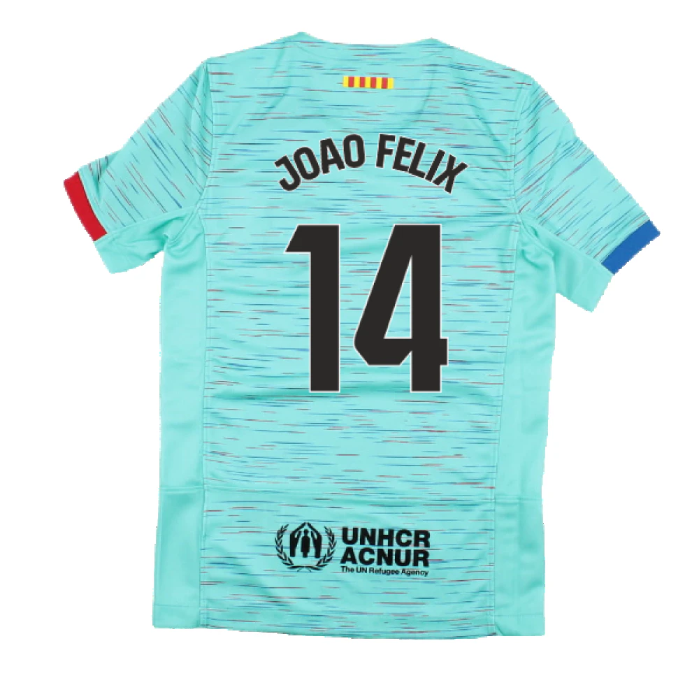 2023-2024 Barcelona Third Shirt (Kids) (Joao Felix 14)