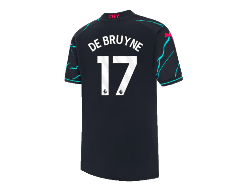 2023-2024 Man City Third Shirt (Kids) (DE BRUYNE 17)