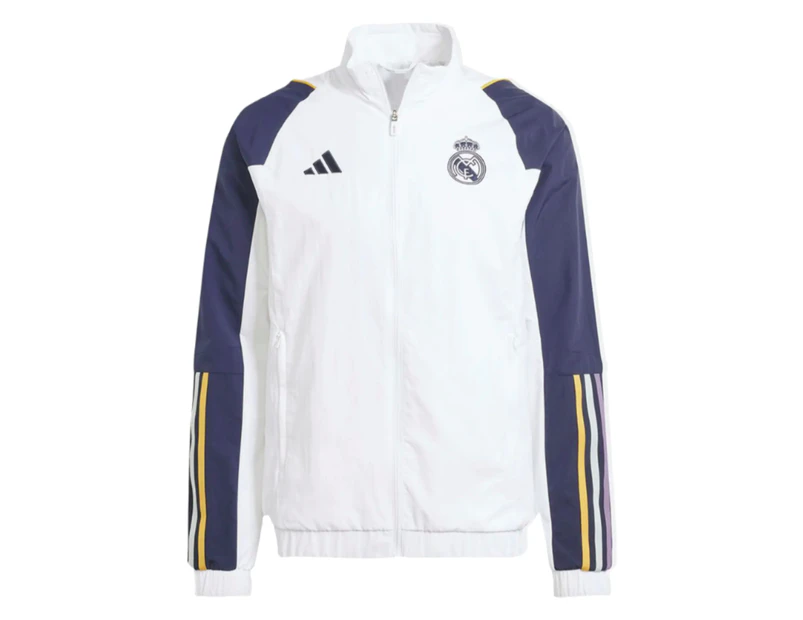 Real madrid white jacket on sale