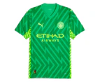 2023-2024 Man City Goalkeeper Shirt (Green) - Kids (Ederson M 31)