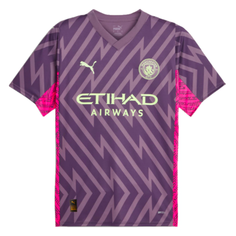 2023-2024 Man City Goalkeeper Shirt (Purple Charcoal)