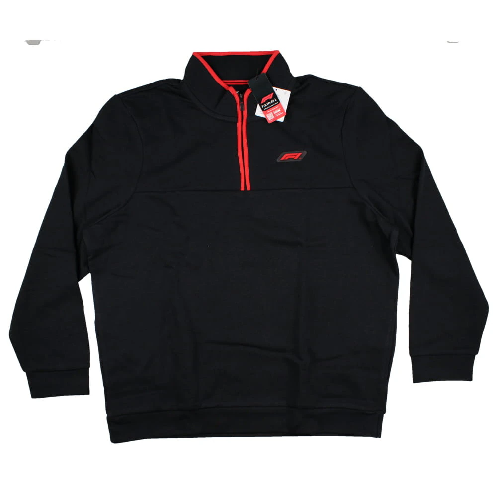 2023 Formula 1 Mens F1 Half Zip Sweat (Black)