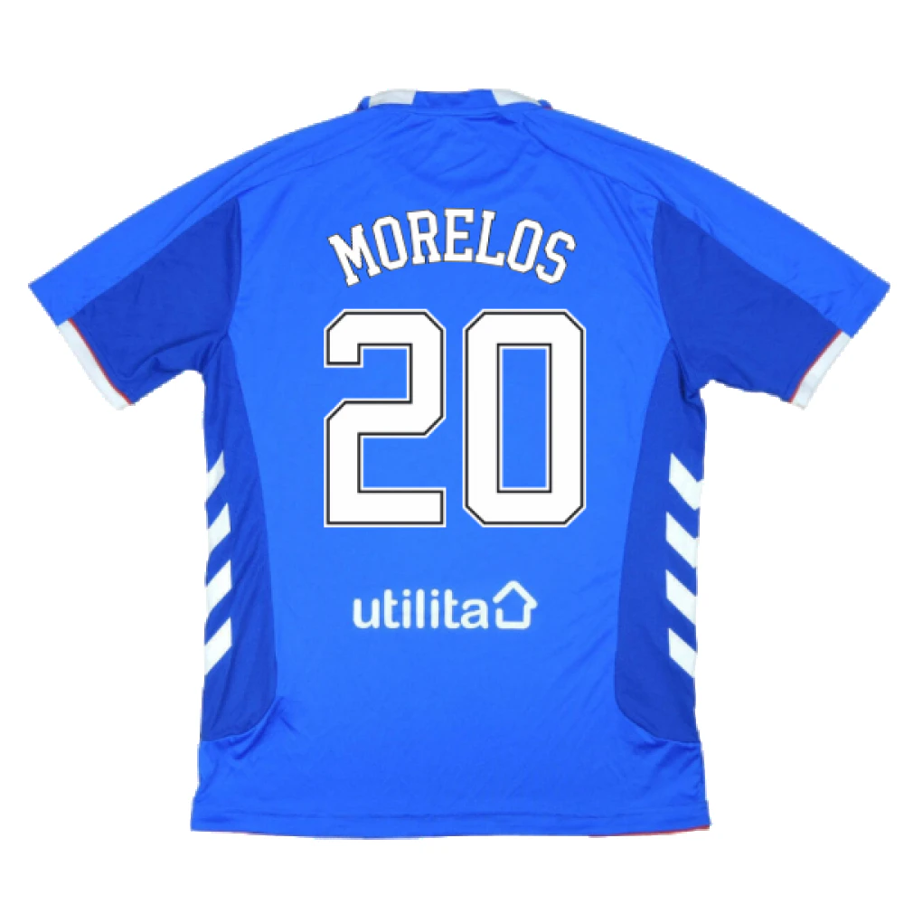 Rangers 2018-19 Home Shirt ((Excellent) L) (MORELOS 20)