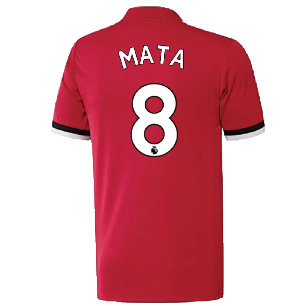 Manchester United 2017-18 Home Shirt ((Excellent) S) (Mata 8)